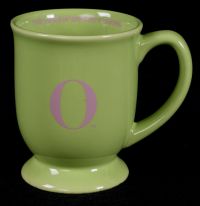 Oprah Winfrey Show Lime Green & Pink Coffee Mug